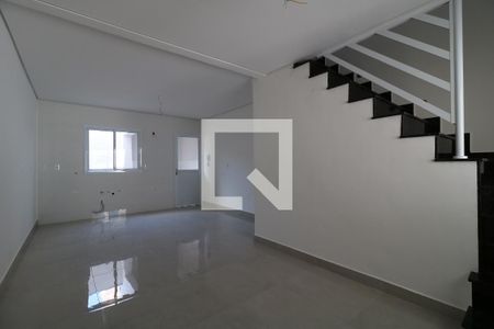 Sala de casa à venda com 3 quartos, 122m² em Vila Homero Thon, Santo André