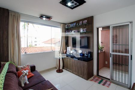 Sala de apartamento à venda com 3 quartos, 106m² em Sagrada Família, Belo Horizonte