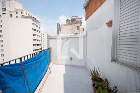 Varanda de apartamento à venda com 1 quarto, 100m² em Campos Elíseos, São Paulo