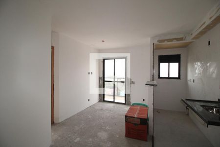 Sala/Cozinha e Área de Serviço de apartamento à venda com 2 quartos, 39m² em Vila Guilhermina, São Paulo