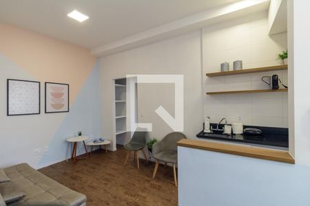 Sala de apartamento à venda com 1 quarto, 38m² em Santa Cecilia, São Paulo