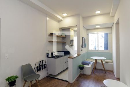 Sala de apartamento para alugar com 1 quarto, 38m² em Santa Cecilia, São Paulo