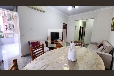 Detalhe Sala de apartamento para alugar com 2 quartos, 85m² em Boqueirão, Santos