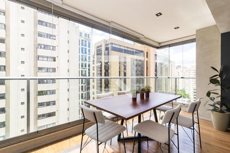 Varanda de apartamento à venda com 1 quarto, 72m² em Indianópolis, São Paulo
