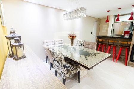 Sala de Jantar de apartamento à venda com 3 quartos, 86m² em Vila Valparaiso, Santo André