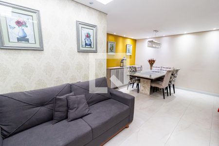 Sala de apartamento à venda com 3 quartos, 86m² em Vila Valparaiso, Santo André