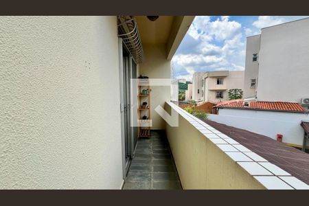 Varanda  de apartamento à venda com 3 quartos, 85m² em Havaí, Belo Horizonte