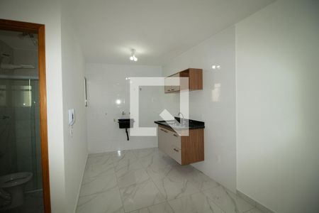 Sala cozinha e tanque de kitnet/studio para alugar com 1 quarto, 27m² em Vila Constança, São Paulo