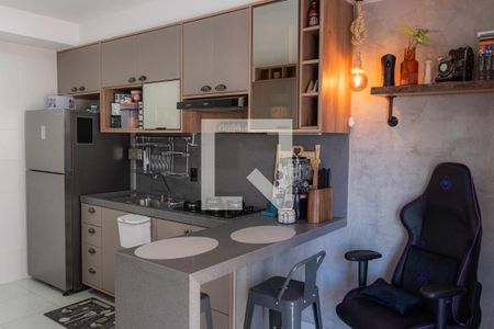 Cozinha de apartamento à venda com 1 quarto, 38m² em Ferreira, São Paulo