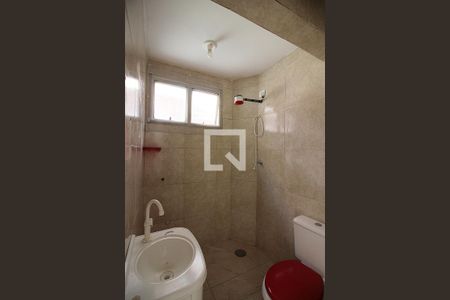 Banheiro Social de kitnet/studio para alugar com 1 quarto, 20m² em Planalto, São Bernardo do Campo