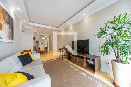 Sala de apartamento à venda com 3 quartos, 104m² em Vila Alzira, Santo André