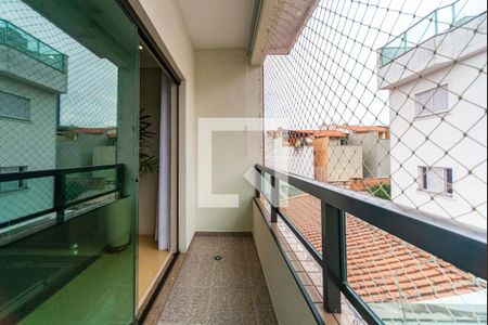Varanda da Sala de apartamento à venda com 3 quartos, 104m² em Vila Alzira, Santo André