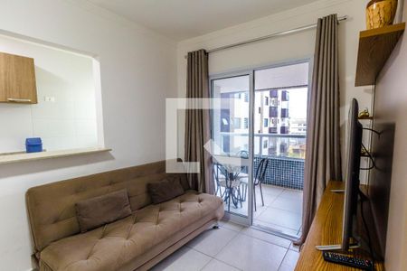 Sala de apartamento para alugar com 1 quarto, 58m² em Guilhermina, Praia Grande