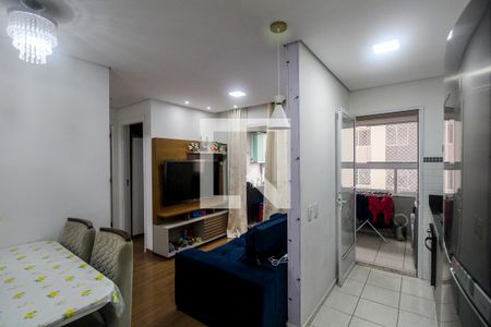 Sala/Cozinha de apartamento à venda com 2 quartos, 49m² em Jardim Adutora, São Paulo