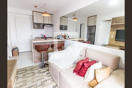 Sala/Cozinha de apartamento à venda com 1 quarto, 37m² em Brás, São Paulo