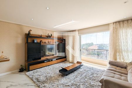 Sala da cobertura de apartamento à venda com 4 quartos, 267m² em Nova Petrópolis, São Bernardo do Campo