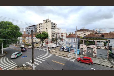 Vista da Sala de apartamento para alugar com 2 quartos, 75m² em Embaré, Santos