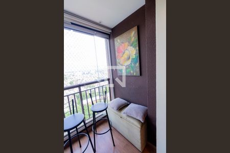 Varanda da Sala de apartamento à venda com 2 quartos, 49m² em Vila Andrade, São Paulo