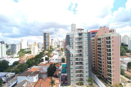 Vista da Varanda da Sala  de apartamento à venda com 1 quarto, 70m² em Cambuí, Campinas
