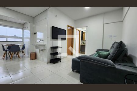 Sala de apartamento para alugar com 2 quartos, 50m² em Macuco, Santos