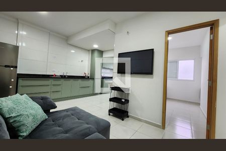 Sala de apartamento para alugar com 2 quartos, 50m² em Macuco, Santos