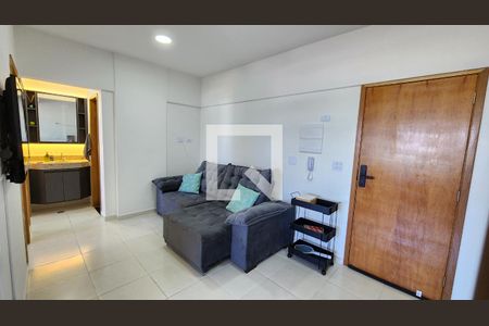 Sala de apartamento para alugar com 2 quartos, 50m² em Macuco, Santos