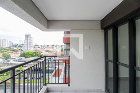 Varanda da Sala de apartamento para alugar com 2 quartos, 64m² em Jardim Independência, São Paulo