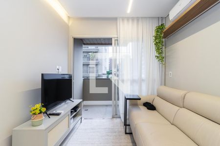 Sala de apartamento para alugar com 1 quarto, 33m² em Moema, São Paulo