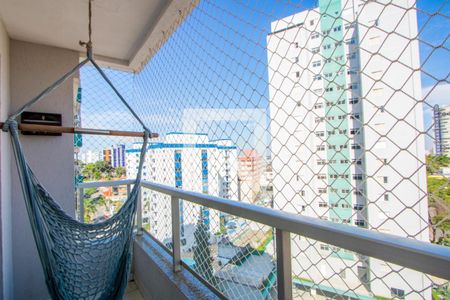 Varanda da sala de apartamento à venda com 1 quarto, 86m² em Vila Gilda, Santo André