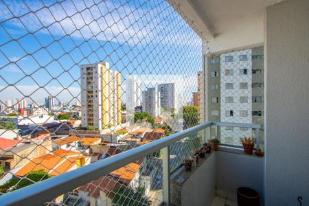 Varanda da sala de apartamento à venda com 1 quarto, 86m² em Vila Gilda, Santo André