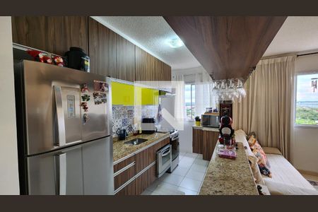 Cozinha e Área de Serviço de apartamento à venda com 2 quartos, 54m² em Distrito Industrial, Jundiaí