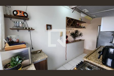 Cozinha e Área de Serviço de apartamento à venda com 2 quartos, 54m² em Distrito Industrial, Jundiaí