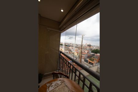 Vista da sacada da sala de apartamento à venda com 2 quartos, 50m² em Vila Tolstoi, São Paulo