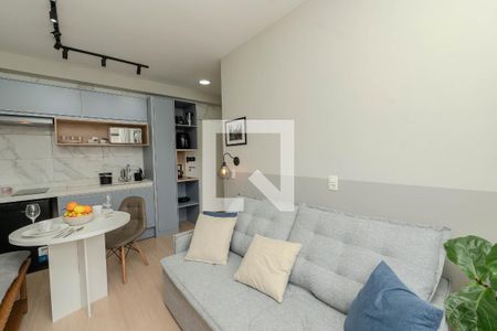 Sala/Cozinha de apartamento para alugar com 1 quarto, 26m² em Bela Vista, São Paulo