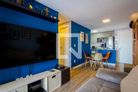 Sala de apartamento à venda com 2 quartos, 59m² em Vila Floresta, Santo André
