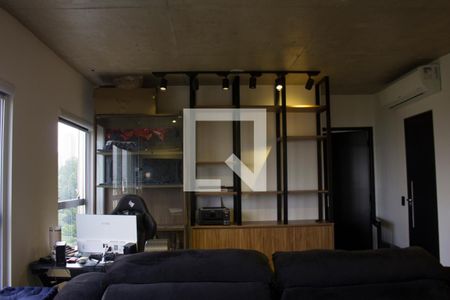 Sala de apartamento para alugar com 1 quarto, 70m² em Panamby, São Paulo