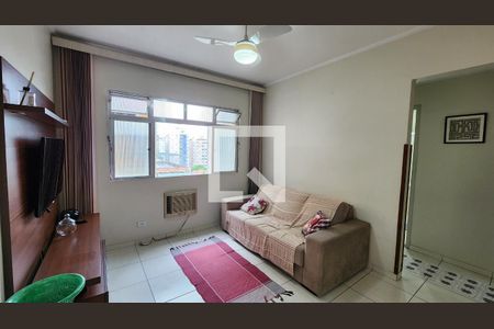 Sala de apartamento para alugar com 2 quartos, 77m² em Ponta da Praia, Santos