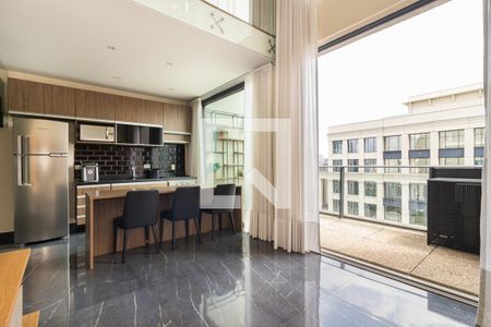 Sala de apartamento para alugar com 1 quarto, 78m² em Vila Olímpia, São Paulo