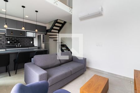 Sala de apartamento para alugar com 1 quarto, 78m² em Vila Olímpia, São Paulo