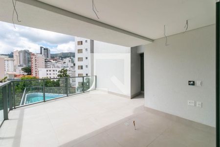 Sacada Sala de apartamento à venda com 4 quartos, 203m² em Anchieta, Belo Horizonte