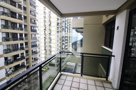 Varanda da Sala de apartamento para alugar com 1 quarto, 60m² em Barra da Tijuca, Rio de Janeiro