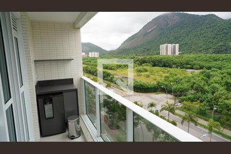 Varanda da Sala de apartamento para alugar com 2 quartos, 79m² em Barra da Tijuca, Rio de Janeiro