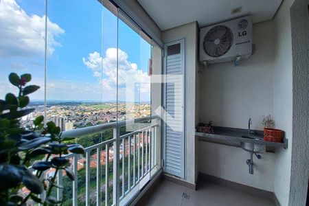 Varanda da Sala de apartamento à venda com 3 quartos, 80m² em Ponte Preta, Campinas