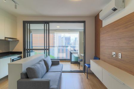 Sala de apartamento à venda com 1 quarto, 46m² em Campo Belo, São Paulo