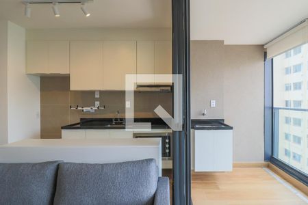 Sala de apartamento à venda com 1 quarto, 46m² em Campo Belo, São Paulo