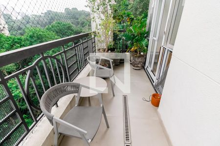 Varanda da Sala de apartamento à venda com 2 quartos, 104m² em Vila Andrade, São Paulo