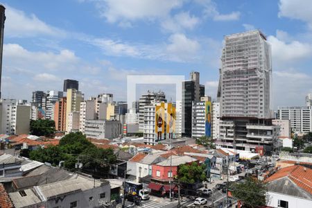 Vista varanda de kitnet/studio à venda com 1 quarto, 25m² em Pinheiros, São Paulo