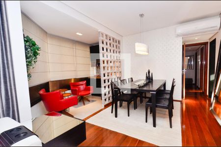 Sala de jantar/ varanda gormet de apartamento à venda com 3 quartos, 100m² em Lourdes, Belo Horizonte