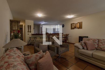 Sala de apartamento para alugar com 3 quartos, 135m² em Loteamento João Batista Julião, Guarujá
