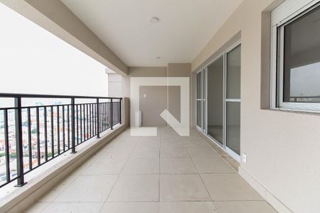 Varanda da Sala de apartamento para alugar com 3 quartos, 105m² em Brás, São Paulo